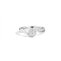 Ring Recarlo Woman in White Gold Diamante R69SC001/028-14